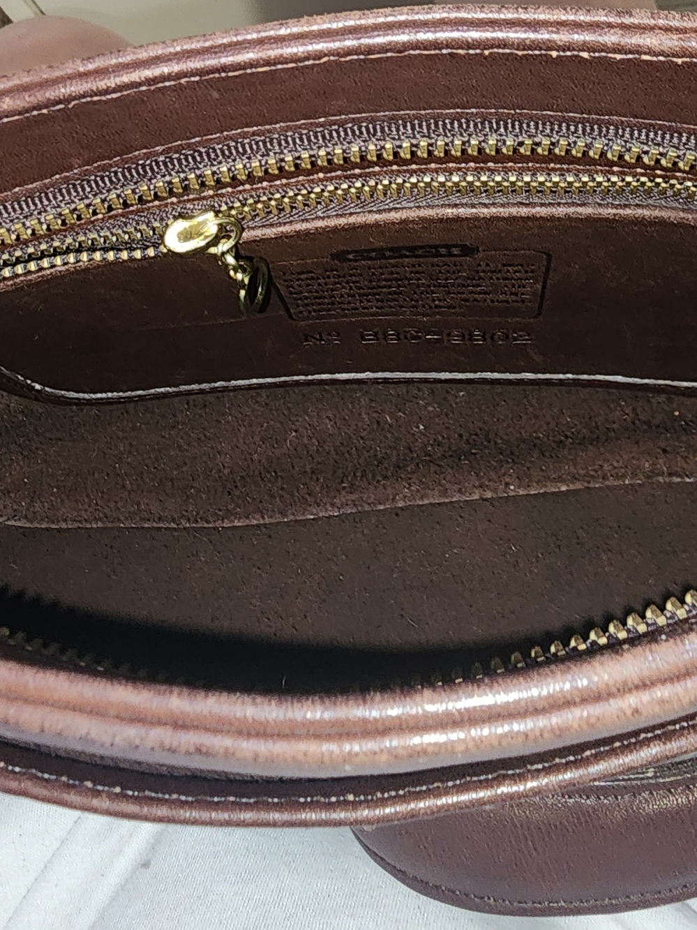 Coach Vintage Equestrian Slim Brown Leather Crossbody Bag- 1998 - Picture 6 of 15